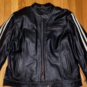 leather biker jacket